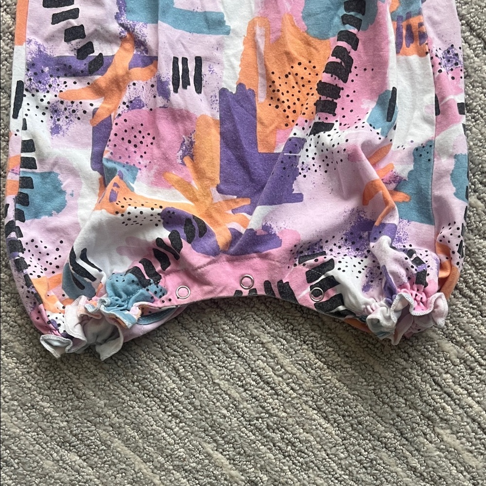 Nohi Kids Baby Girl Colorful Romper 12-18 months Spring Summer Outfit - Picture 3 of 3